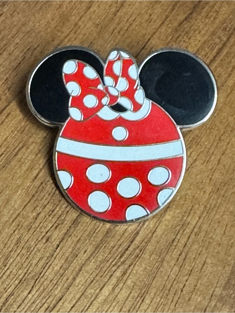 Red Polka Dot Minnie Mouse Enamel Pin